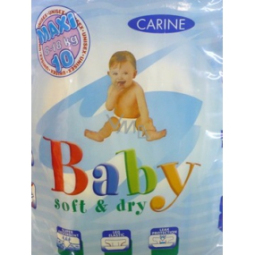 Carine Baby Soft & Dry Maxi 8 -18 kg diapers 10 pieces