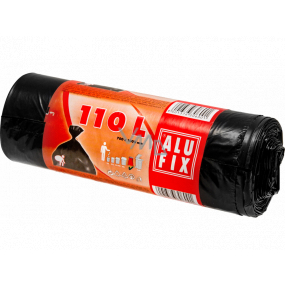 Alufix Garbage bags black, 25 µ, 110 liters, 70 x 100 cm, 10 pieces