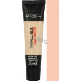 Loreal Paris Infallible 24h Matte Foundation matte make-up 11 Vanilla 35 ml