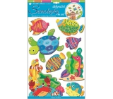 Hard paper fish wall stickers 50 x 30 cm 1 sheet