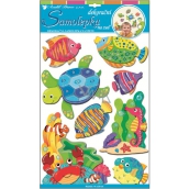 Hard paper fish wall stickers 50 x 30 cm 1 sheet