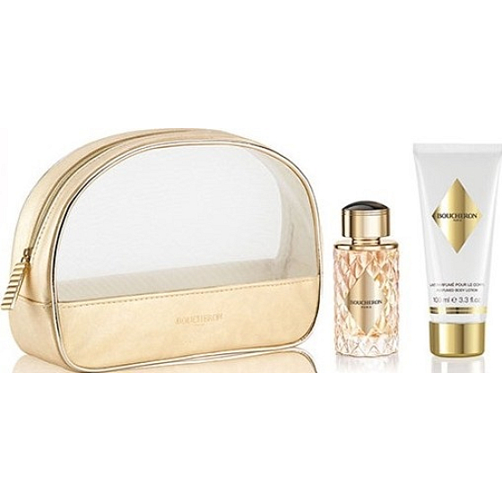 Boucheron Place Vendome perfumed water for women 50 ml + body lotion 100 ml + toiletry bag, gift set