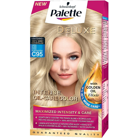 Schwarzkopf Palette Deluxe Intense Oil Care Color hair color C95 Super Blond