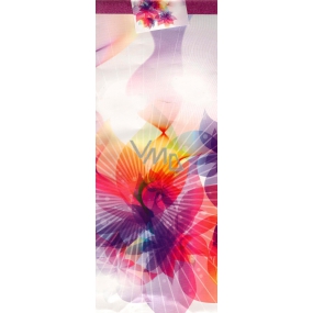 Nekupto Gift paper bag for a bottle 36 x 12 x 9 cm Multicolored flower ALH