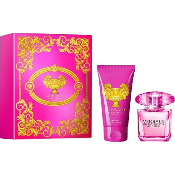 Versace Bright Crystal Absolu perfumed water for women 30 ml + body lotion 50 ml, gift set