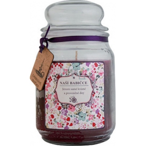 Bohemia Gifts Grandma's gift scented candle in glass burning time 105 -120 hours 510 g
