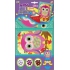 Mosaic with glittering sequins Owls pink 23 x 16 cm