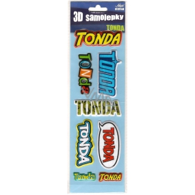 Nekupto 3D Stickers with the name Tonda 8 pieces