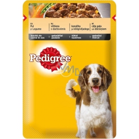 Pedigree Adult with chicken and vegetables in juice pouch 100 g