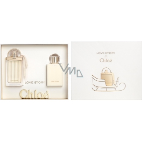 Chloé Love Story perfumed water for women 50 ml + body lotion 100 ml, gift set