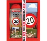 Bohemia Gifts & Cosmetics Vše nejlepší 20 sprchový gel 300 ml + ručně vyráběné toaletní mýdlo 55 g, kosmetická sada