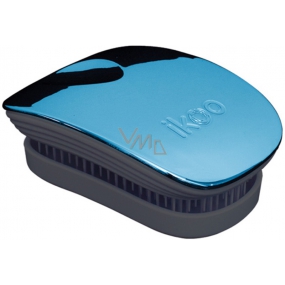 Ikoo Pocket Metallic Pocket hair brush according to Chinese medicine metallic turquoise-black