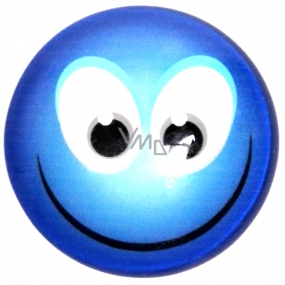 Nekupto Magnet Emoji Laughter Smiley Wheel Blue Kiss 4 cm
