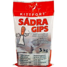 Kittfort Gips Gypsum white - modeling 3 kg