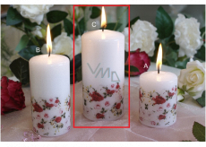 CYLINDER cylinder 60x120 white motif Pink 9256