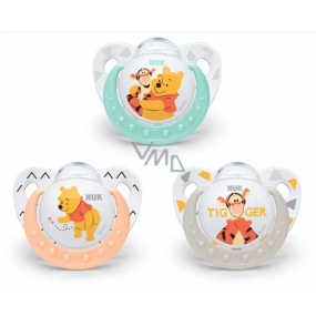 Nuk Trendline Winnie the Pooh silicone soother 0 - 6 months 1 piece in pack, various colours