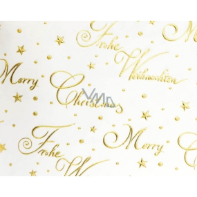 Zöwie Gift wrapping paper 70 x 150 cm Christmas Luxury White Christmas - gold