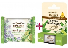 Green Pharmacy 3-pack Aloe & Limete (2x Lip Balm & Soap VERBENA) - Hydration 9009