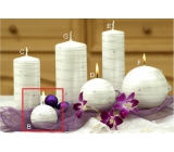 Lima Galaxy candle white ball 60 mm 1 piece