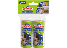 Spontex Textile disc spare 10 mx 2 piece cleaning glue roller removes dust, threads, hair and hair