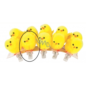 Plush chicks on a clip 3 cm, 1 piece