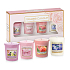 Yankee Candle Mothers Day - Mother's Day Floral Candy - Cake with flowers + Blush Bouquet - Pink bouquet + Sun Drenched Apricot Rose - Embroidered apricot rose + Midnight Jasmine - Midnight jasmine votive candle 4 x 49 g, gift set