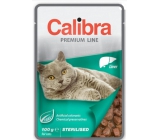 Calibra Premium Liver in sauce complete food for adult sterilized cats pocket 100 g