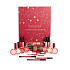 Makeup Revolution shadow, highlighter, base, bronzer, lipstick, lip gloss, liner, eyeliner, cosmetic set Advent calendar