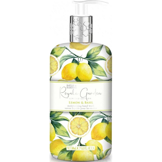 Baylis & Harding Lemon and Basil liquid hand soap dispenser 500 ml