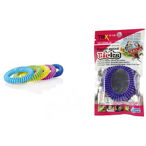 Trixline Repellent waterproof bracelet - rubber band against ticks Eucalyptus1 piece, TR 248 random color selection
