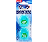 Beauty Formulas Dental Floss Green 2 x 12 meters, travel pack