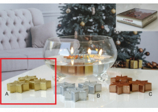 Lima Floating Star Candle Glitter Gold 4 Pieces