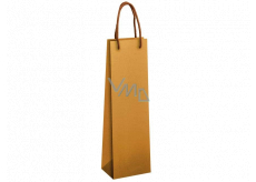 Ditipo Gift paper bottle bag 12 x 9 x 39 cm ECO natural brown