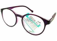 Berkeley Reading glasses +1.5 plastic purple matt, round glass 1 piece MC2182