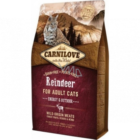 Carnilove Cat Reindeer Energy & Outdoor superpremium complete food for adult cats with access to the outdoors 6 kg