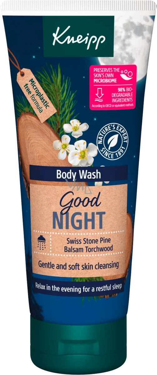 Kneipp Good Night shower gel with natural essential oils relaxes the mind and nourishes the skin