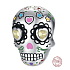 Charm Sterling silver 925 Skull with hearts, bead for Halloween bracelet
