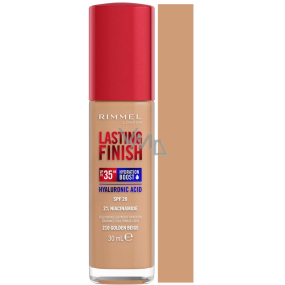 Rimmel Lasting Finish Hyaluronic Acid long-lasting moisturising make-up 210 Golden Beige 30 ml