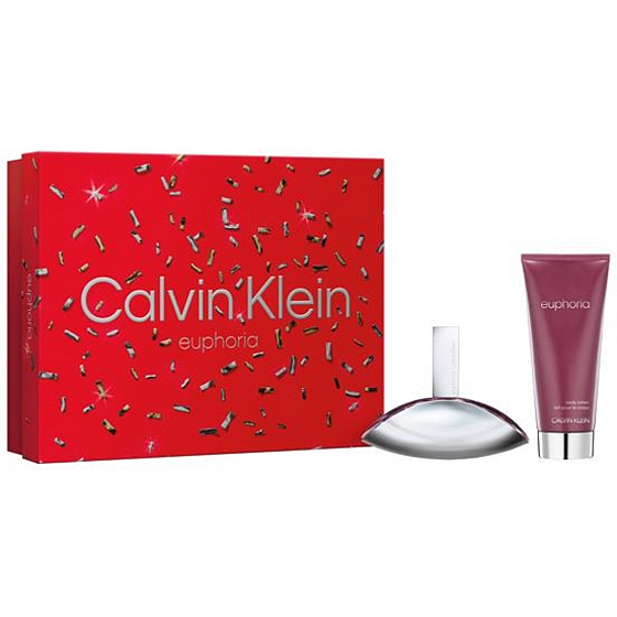 Calvin Klein Euphoria Eau de Parfum 50 ml + Body Lotion 100 ml, gift set for women