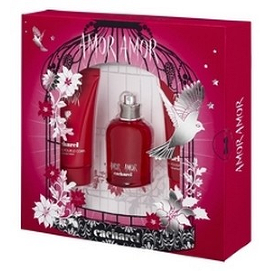 Cacharel Amor Amor EdT 50 ml Eau de Toilette + Body Lotion 50 ml + Shower Gel 50 ml, Gift Set