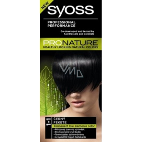 Syoss ProNature Long-Lasting Hair Color 1-1 Black