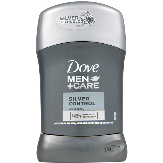Dove Men + Care Silver Control 48h antiperspirant deodorant stick for men 50 ml