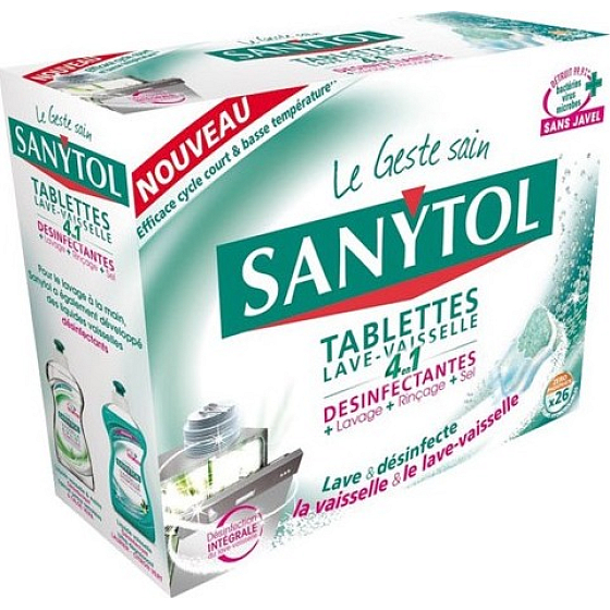 Sanytol 4in1 dishwasher tablets 26 pieces