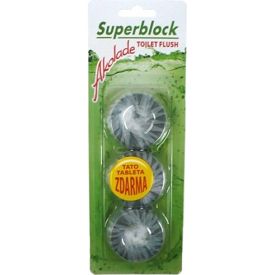 Akolade Superblock Green Toilet Tank Block 3 x 50 g