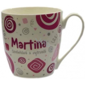 Nekupto Twister mug named Martin pink 0.4 liter