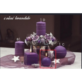 Lima Wellness Lavender aroma candle balls diameter 60 mm 1 piece