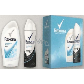Rexona FW Invisible Aqua Freshness & Care shower gel 250 ml + Invisible Aqua deodorant spray for women 150 ml, cosmetic set