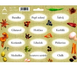 Arch Spice stickers Jute color print Basil - pure kinds of spices