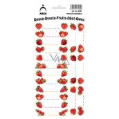 Arch Stickers for Canning Strawberries 18 Labels