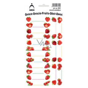 Arch Jar stickers Strawberries 18 labels